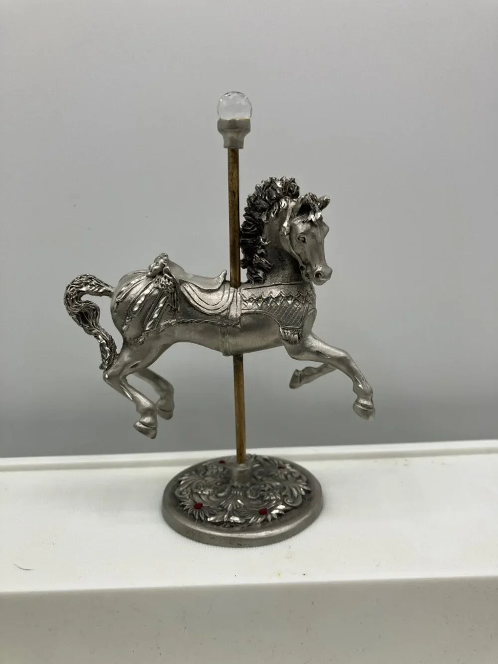 Fine Pewter Carousel Horse Vintage 1991 BKS Fine Pewter 5